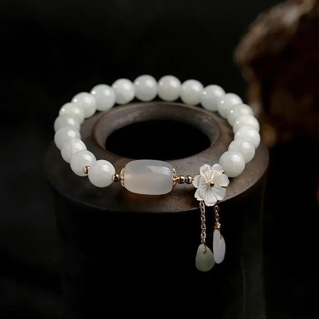 Aquamarine & Pearl Bracelet