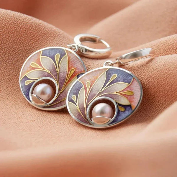 Acrylic Earrings with Pearl