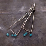 Vintage Turquoise Beaded Earrings