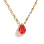 Crystal Drop Birthstone Necklace