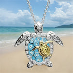 Seaweed Pendant Necklace — Vintage Silver
