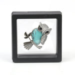 Crystal Owl Wisdom Pendant Necklace