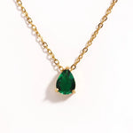 Crystal Drop Birthstone Necklace
