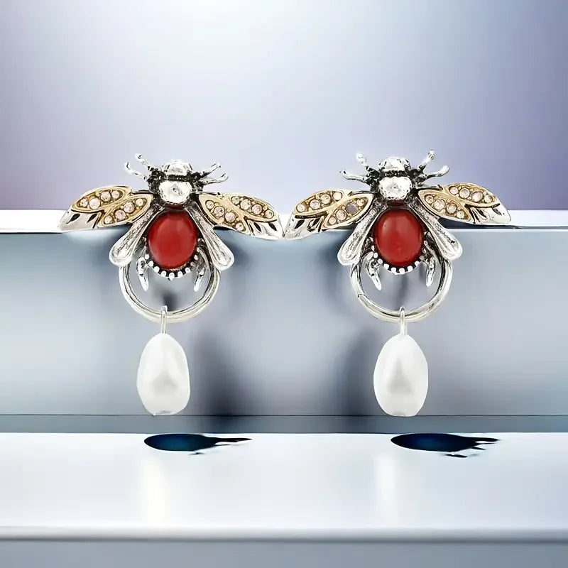 Vintage Bee Earrings