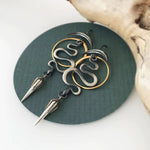 Onregelmatige Geometric Spiral Earrings Serpentine