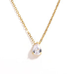 Crystal Drop Birthstone Necklace