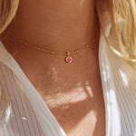 Delicate Birthstone Beaded Necklace