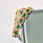 Elisa Esmeralda Gold Bracelet