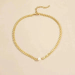 Greek Golden Pearl Necklace