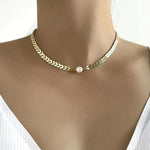 Greek Golden Pearl Necklace