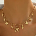 Ocean Dreams Starfish & Shell Necklace