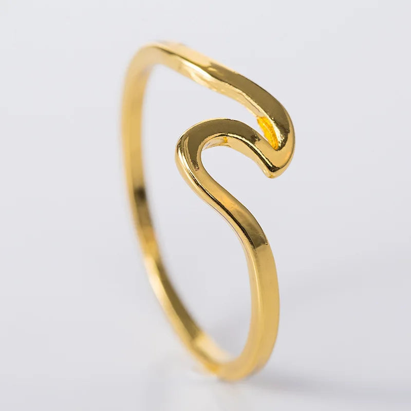 Ocean Wave Ring — Stainless Steel