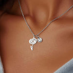 Personalized Birthstone & Birth Flower Necklace