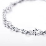 Beperkte Editie Pure Silver Hondenpoot & Bot Charms Bracelet