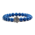 Beaded Paw Bracelet — Natural Stone Design