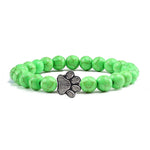 Beaded Paw Bracelet — Natural Stone Design