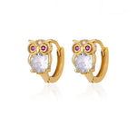 Crystal Dieren Hoop Earrings