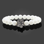 Beaded Paw Bracelet — Natural Stone Design