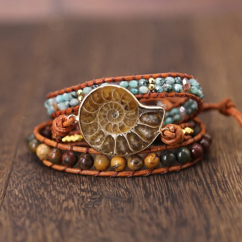 Ammoniet fossiele Bracelet