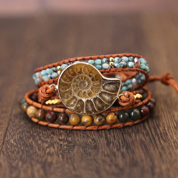 Ammoniet fossiele Bracelet