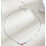 Antler Necklace with Delicate Heart Charm
