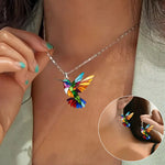 Hummingbird Necklace with Matching Earrings
