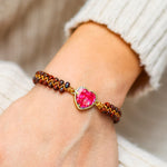 Vibrant Red Opal Love Protection Bracelet
