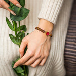 Vibrant Red Opal Love Protection Bracelet