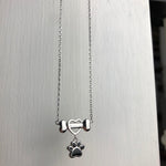 Delicate Stainless Steel Dog Paw Pendant