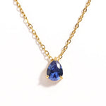 Crystal Drop Birthstone Necklace