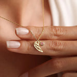 Angel Wing Birthstone Pendant