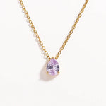 Crystal Drop Birthstone Necklace