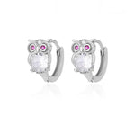 Crystal Dieren Hoop Earrings