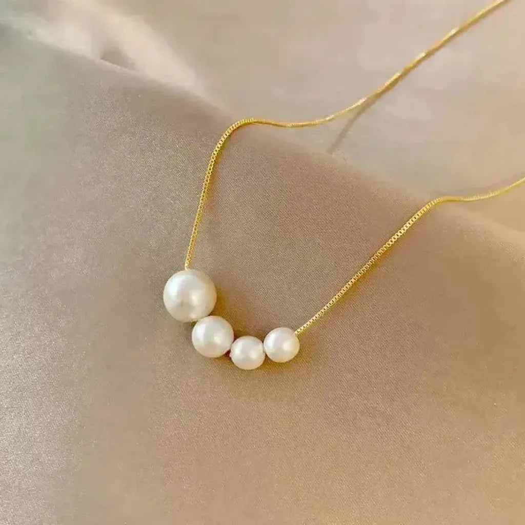 Golden Freshwater Pearl Necklace