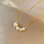 Golden Freshwater Pearl Necklace