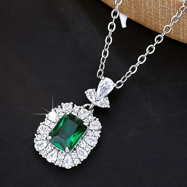 Gizela Green Stone Necklace
