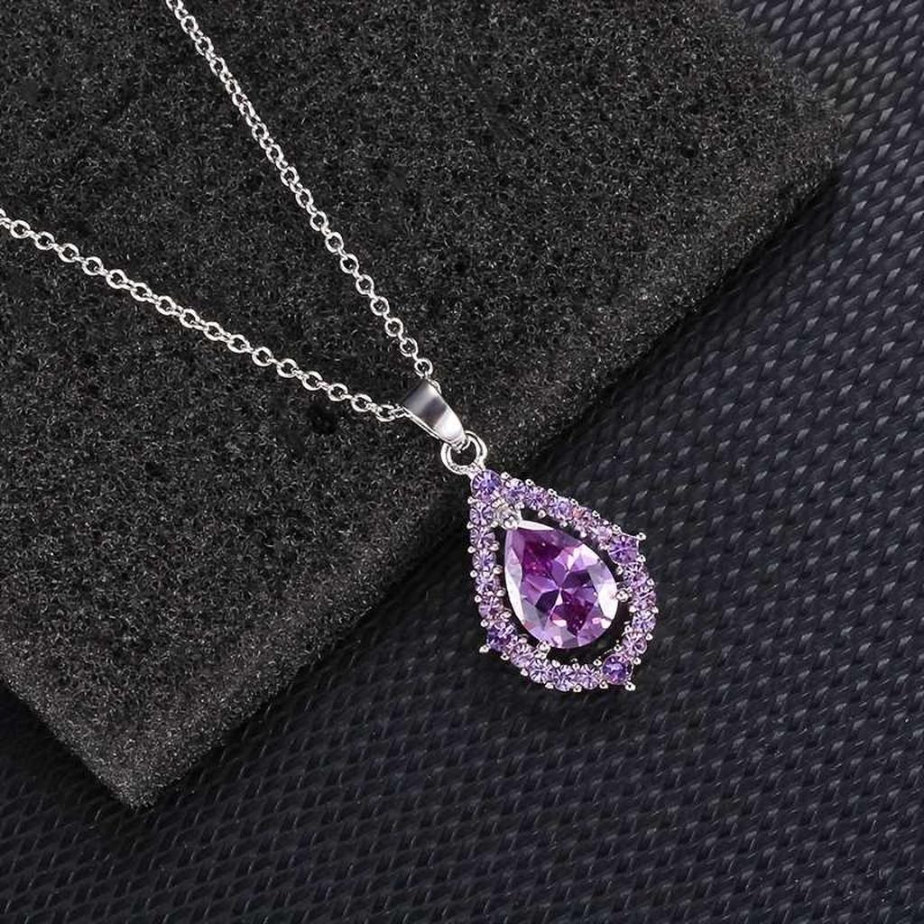Nadine Amethyst Necklace & Earrings Set