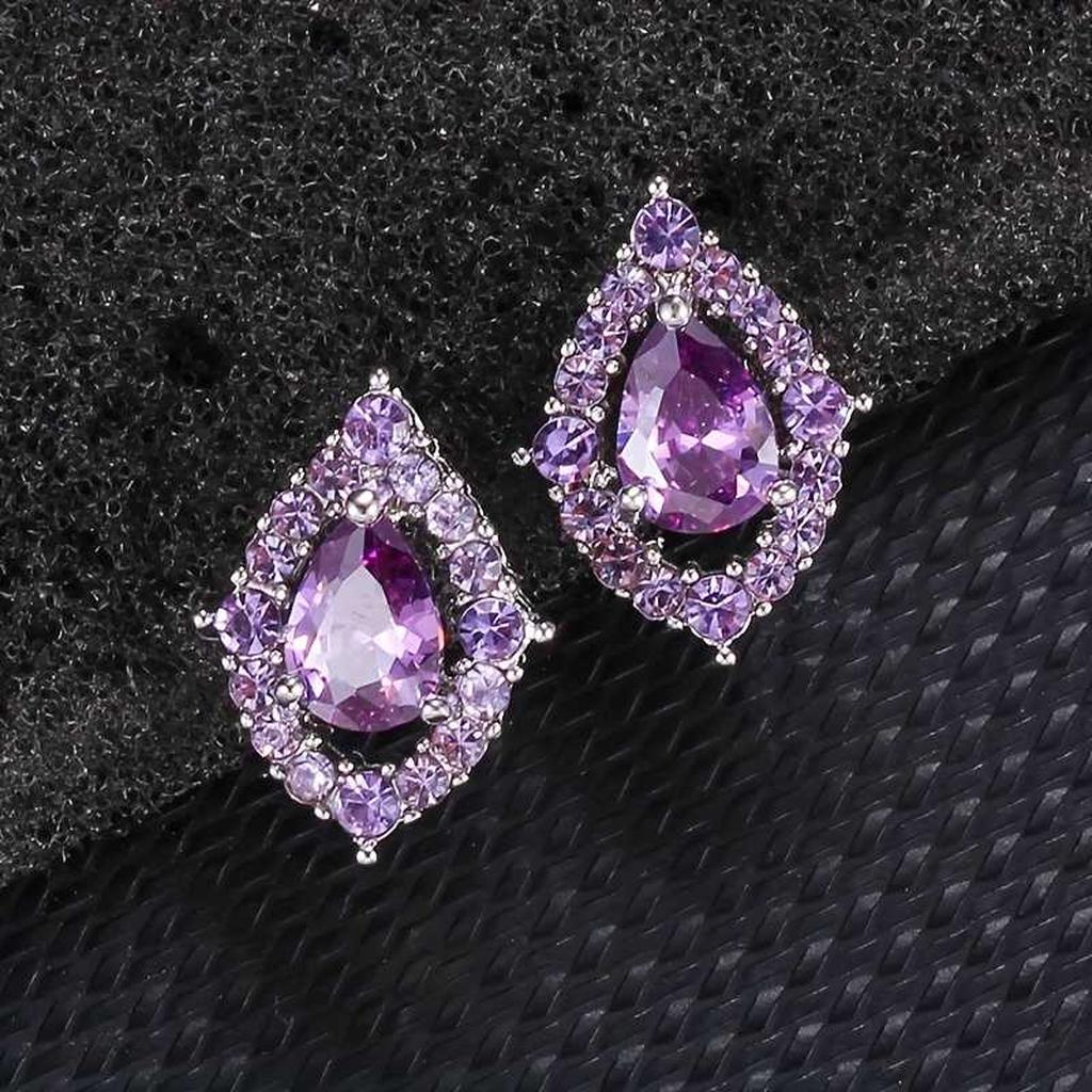 Nadine Amethyst Necklace & Earrings Set