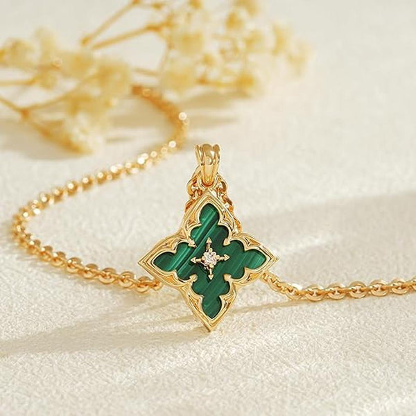 Emerald Four-Leaf Clover Necklace
