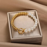 Elegant Golden Daisy Bracelet