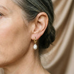 Golden Baroque Daisy Drop Earrings