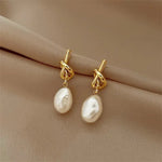 Golden Baroque Daisy Drop Earrings