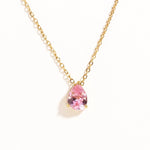 Crystal Drop Birthstone Necklace