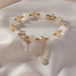 Beautiful Butterfly Beaded Rekarmband