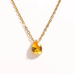 Crystal Drop Birthstone Necklace