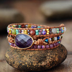 Amethyst & Lepidoliet Bracelet
