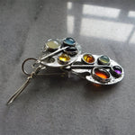 Multicolour Stone Drop Earrings