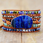 Lapis Lazuli Beschermende Wrap Bracelet