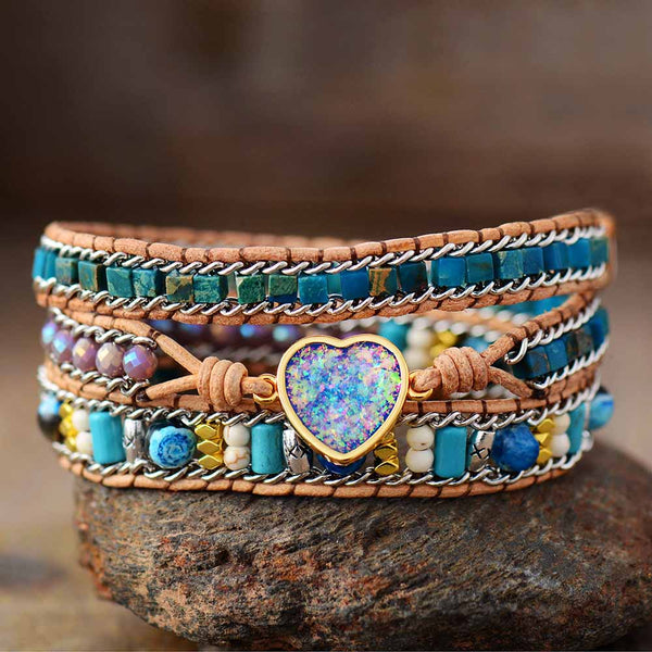 Vibrant Opal Love Bracelet