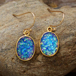 Druzy Opal Drop Earrings